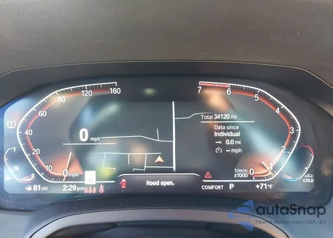 2021 BMW 330I z USA, uszkodzony, nr VIN 3MW5R1J05M8B95649